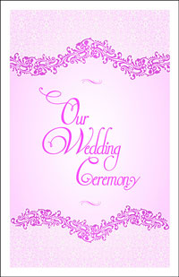 Wedding Program Cover Template 4G - Graphic 8